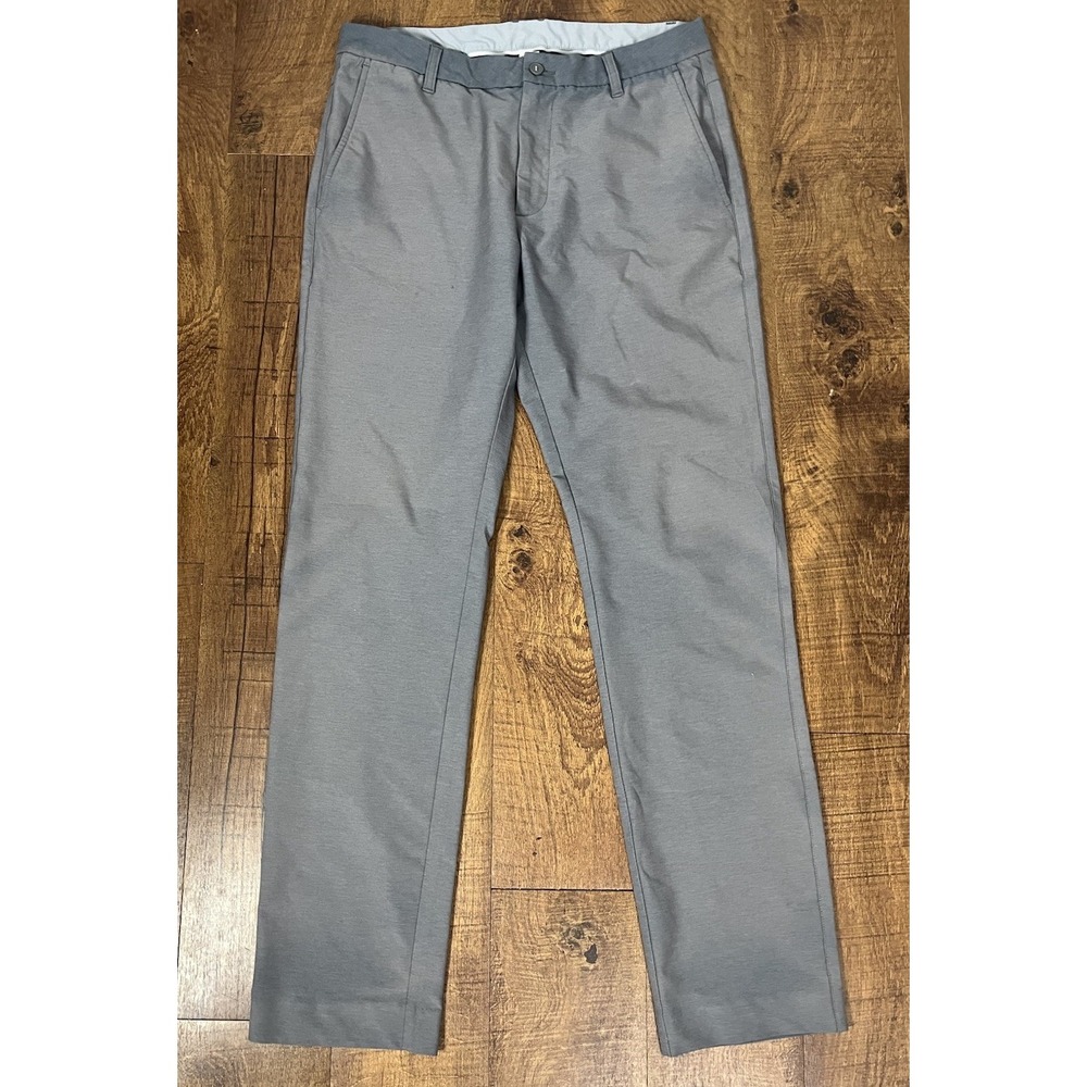 FootJoy FJ Men's Golf Pants 34x32 Gray Stretch Performance Chino Flat Front
